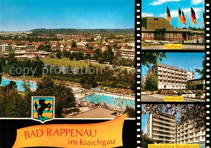 Bad Rappenau Fliegeraufnahme Freibad Kurhaus Schwarzberg-Sanatorium Kurklinik