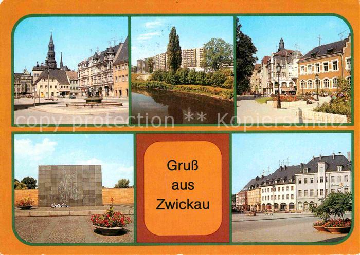 Zwickau Sachsen Hauptmarkt Plauensche-Strasse