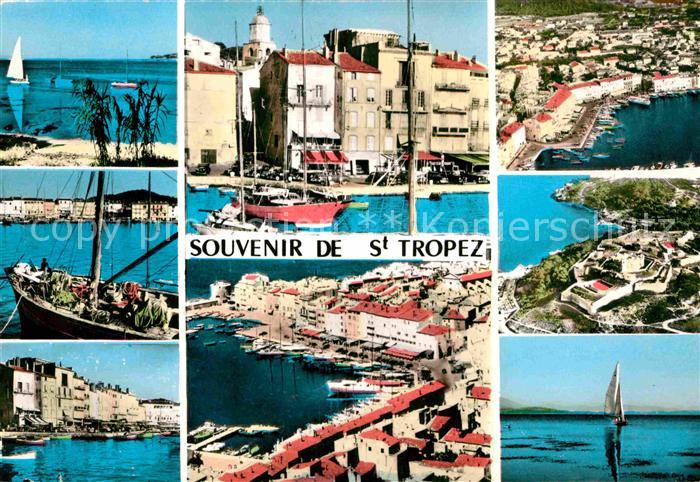 Saint Tropez Var Hafen Fliegeraufnahme