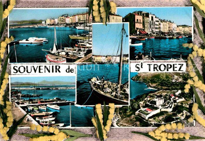 Saint Tropez Var Hafen Fliegeraufnahme