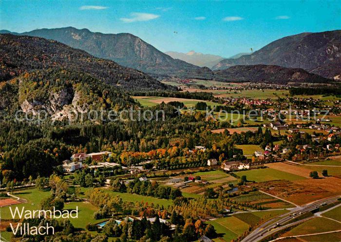 Villach Kaernten Warmbad Fliegeraufnahme