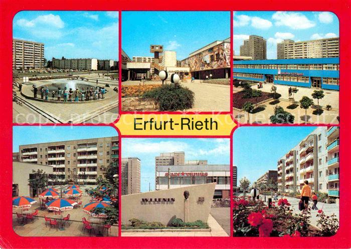 ERFURT  CITY Rieth Ambulatorium Cafe Berolina Leningedenkstaette Berliner-Platz