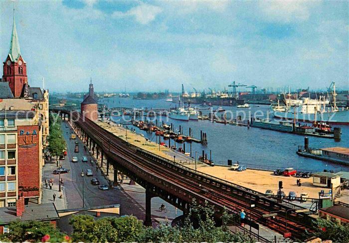 HAMBURG CITY Hafen mit ueberseebruecke