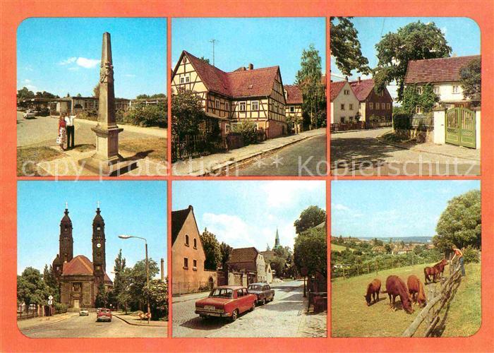 DRESDEN Elbe Postmeilensaeule am Motel-Dresden Mockritz Gostritz Strehlen Leuckn