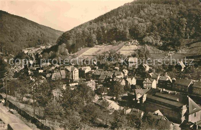 Ruhla Unterer Ortsteil mit Post