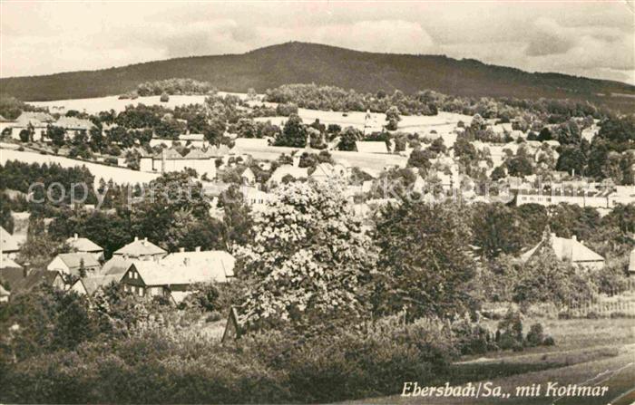 Ebersbach Sachsen Panorama mit Kottmar