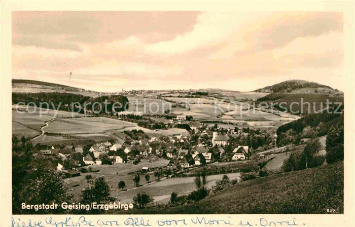 Geising Erzgebirge Panorama Bergstadt