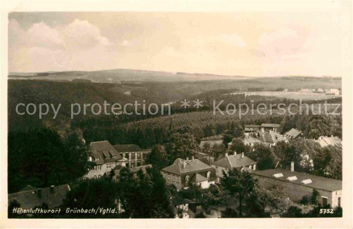 Gruenbach Vogtland Panorama Hoehenluftkurort