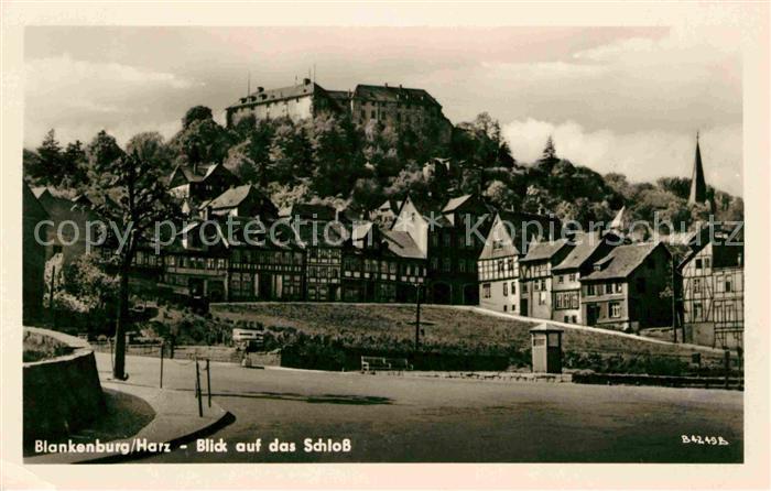 Blankenburg Harz Blick auf das Schloss