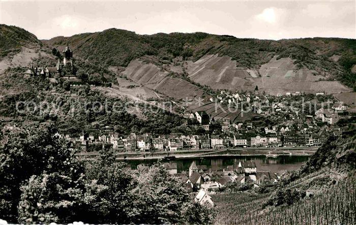 Cochem Mosel Panorama Blick zur Reichsburg