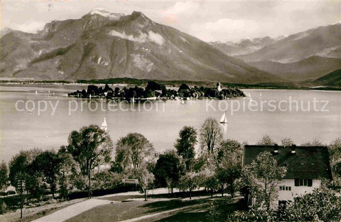 Gstadt Chiemsee Fraueninsel Hochgern Chiemgauer Alpen