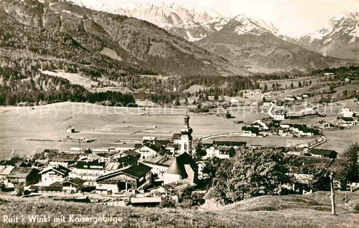 Reit Winkl Panorama mit Blick zum Kaisergebirge