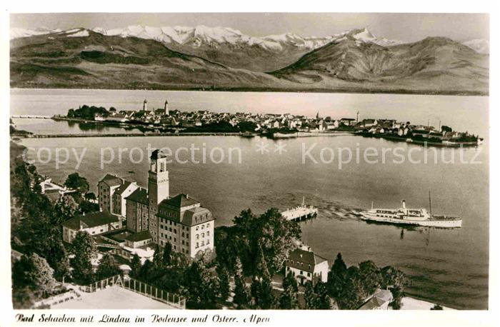 Bad Schandau mit Lindau und oesterreichische Alpen
