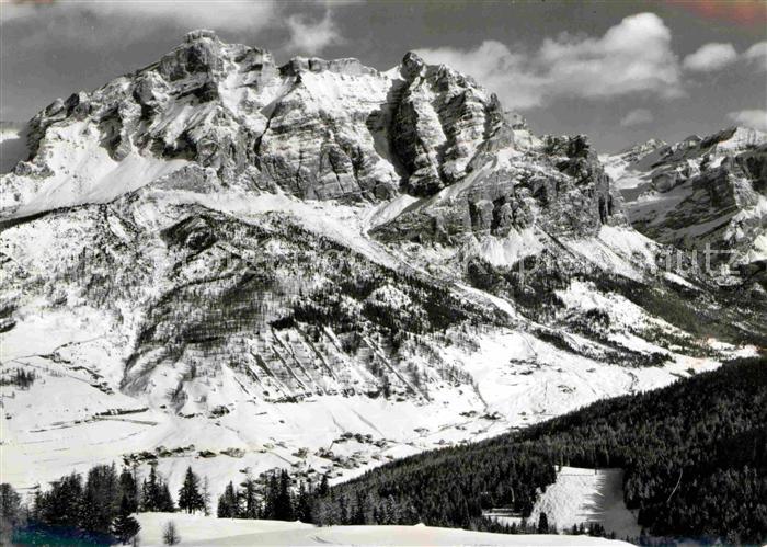 La Villa Val Badia Piz La Villa verso S Cassiano Gruppo La Varella Dolomiten