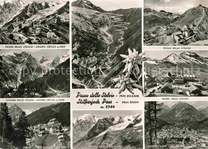 Stilfserjoch Passo dello Stelvio Passo dello Stelvio Ortlergruppe Gebirgspass Ed
