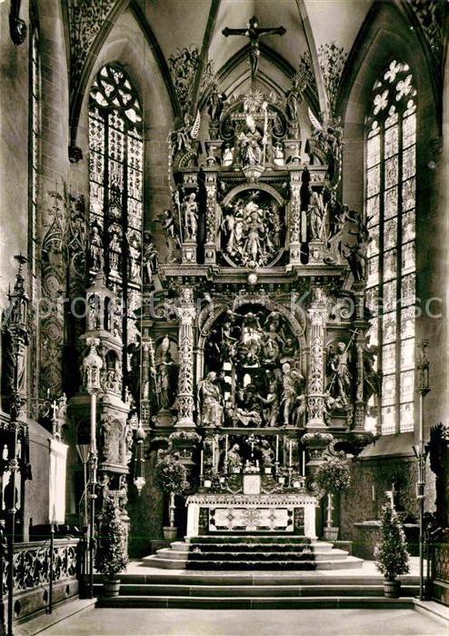 ueberlingen Bodensee St Nikolausmuenster Hochaltar von Joerg Zuern 17. Jhdt.