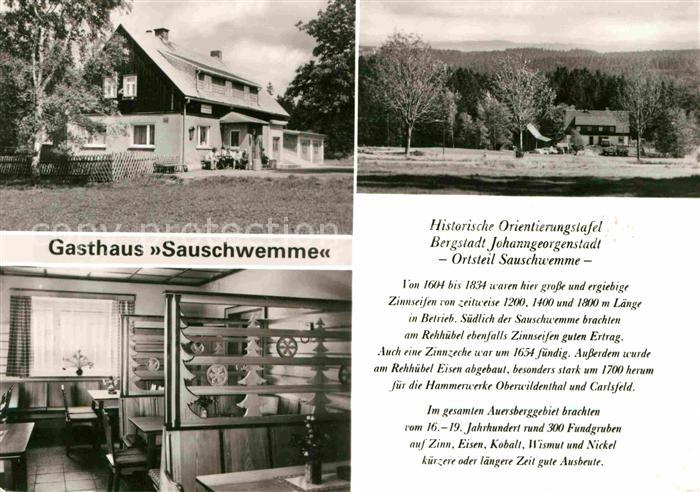 Johanngeorgenstadt Gasthaus Sauschwemme Historische Orientierungstafel