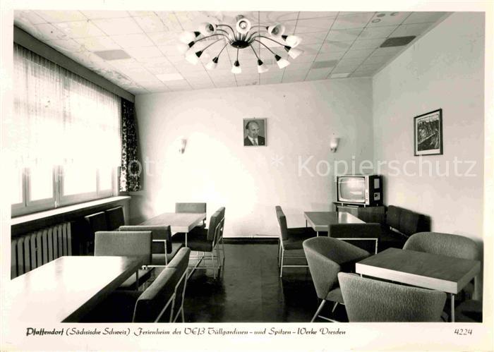 Pfaffendorf Koenigstein Ferienheim des VEB Tuellgardinen und Spitzenwerke Dresde