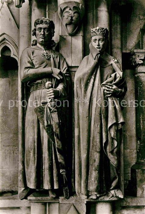 Naumburg Saale Dom zu Naumburg 13. Jhdt. Westchor Ekkehard und Uta Stifterfigure