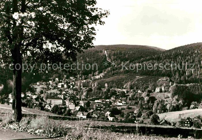 Klingenthal Vogtland Panorama Blick zur Grossen Aschbergschanze