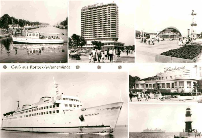 Warnemuende Ostseebad Am Alten Strom Hotel Neptun Gaststaette Teepott Leuchtturm