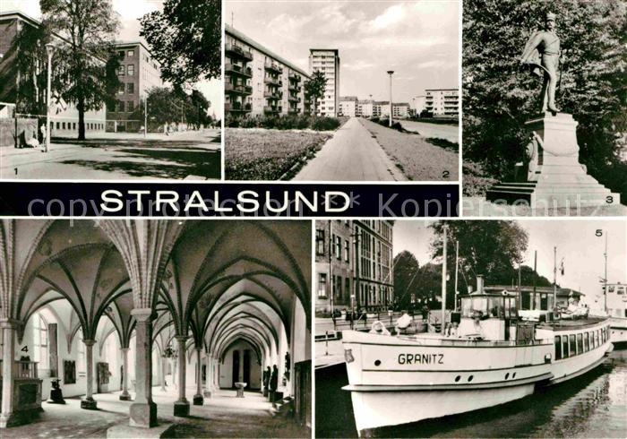 Stralsund Mecklenburg Vorpommern Krankenhaus Heinrich Heine Ring Schilldenkmal R