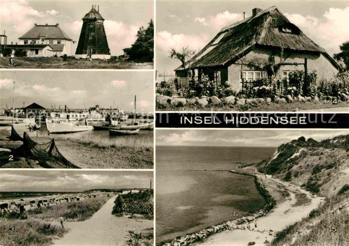 Kloster Hiddensee Vitte Hafen Strand Blaue Scheune Steilkueste am Dornbusch