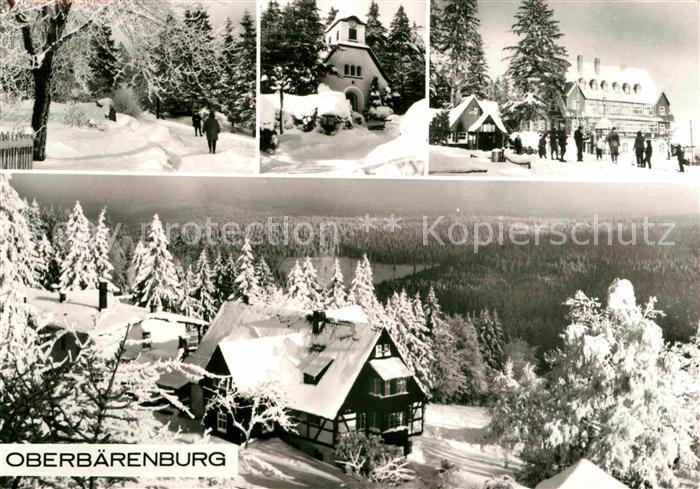Oberbaerenburg Baerenburg Teilansichten Winterlandschaft