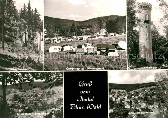 Stuetzerbach Schwalbenstein Campingplatz Meyersgrund Kickelhahn Aussichtsturm Ma