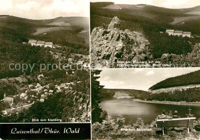 Luisenthal Panorama Blick vom Kienberg FDGB Erholungsheim Adolf Deter Boehlerloc