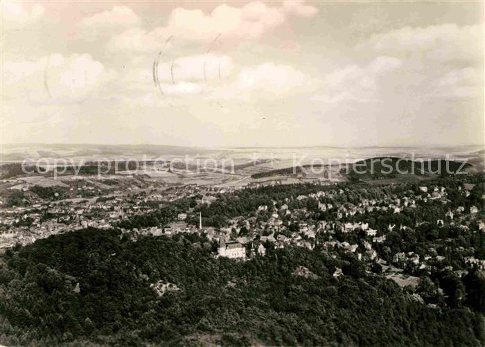 Eisenach Thueringen Panorama Blick von der Wartburg