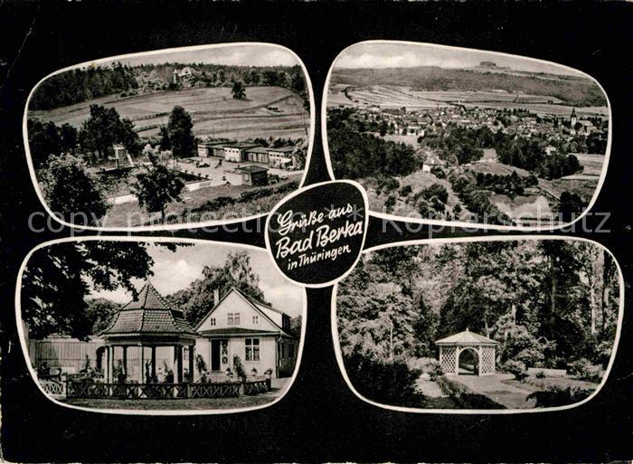 Bad Berka Panorama Kurpark Pavillon Freibad