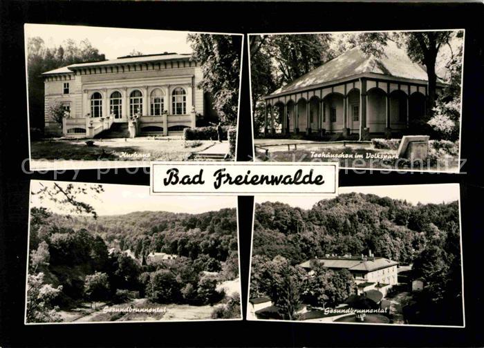 Bad Freienwalde Kurhaus Teehaeuschen Volkspark Gesundbrunnental