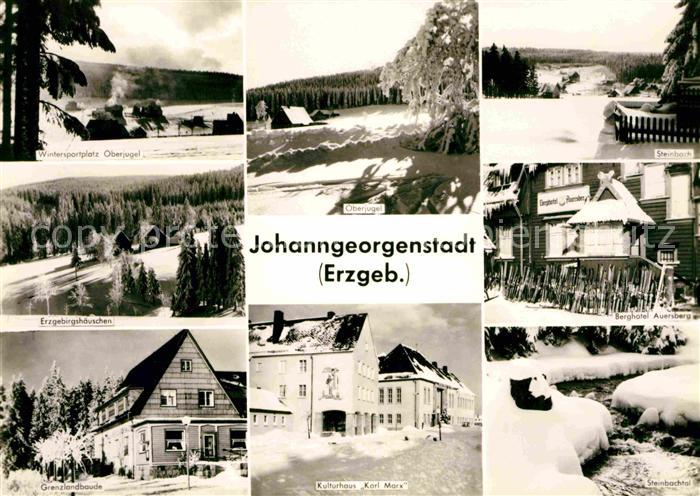 Johanngeorgenstadt Wintersportplatz Oberjugel Steinbach Berghotel Auersberg Stei