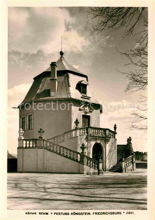 Koenigstein Saechsische Schweiz Festung Friedrichsburg