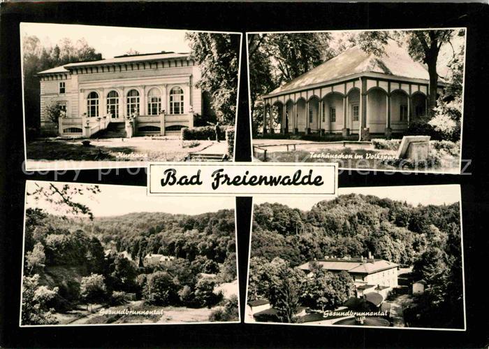 Bad Freienwalde Kurhaus Teehaeuschen Volkspark Gesundbrunnental