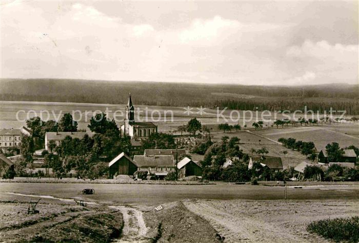 Rosenthal-Bielatal Ortsansicht mit Kirche