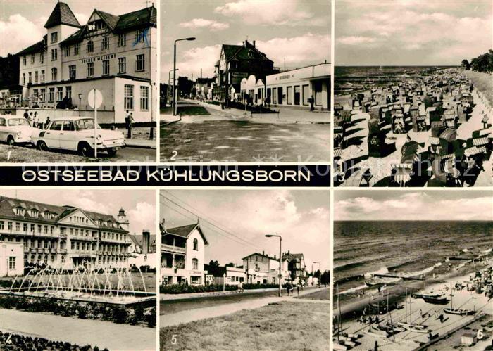 Kuehlungsborn Ostseebad FDGB Erholungsheime Maxim Gorki Strasse Strand