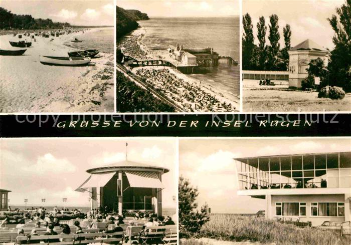 Insel Ruegen Thiessow Sellin Goehren Binz Baabe Strand Seebruecke Cafe Restauran
