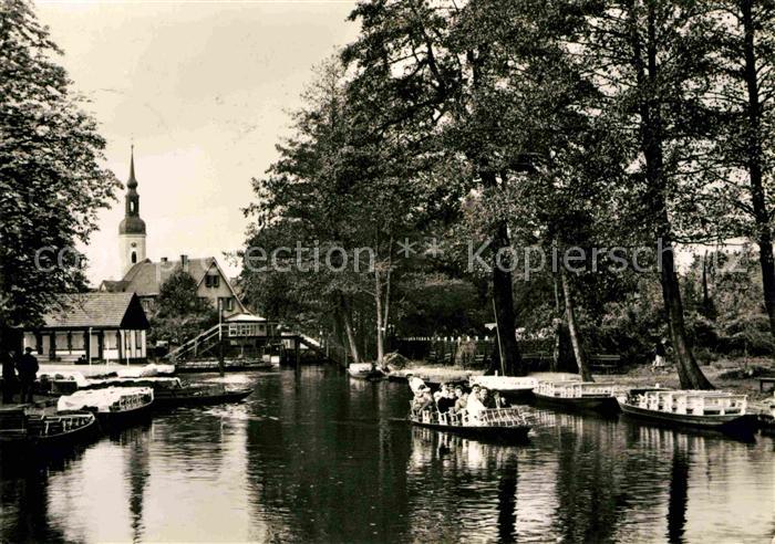 Luebbenau Spreewald Kahnstation Wasserstrasse