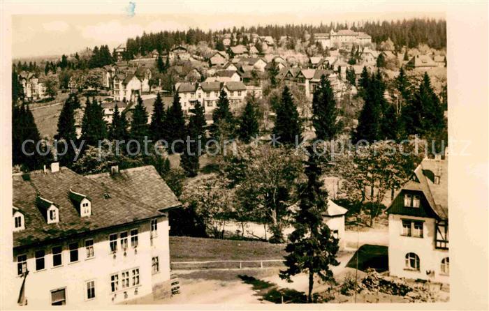 Oberhof Thueringen Blick vom Ernst Thaelmann Haus