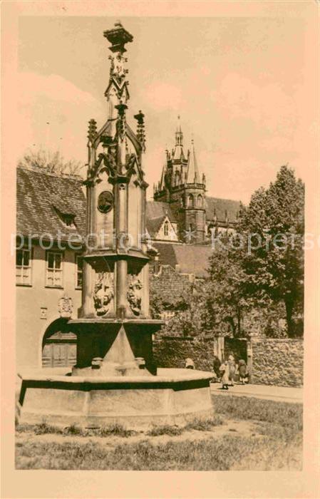 ERFURT  CITY Hermannsplatz Brunnen Dom