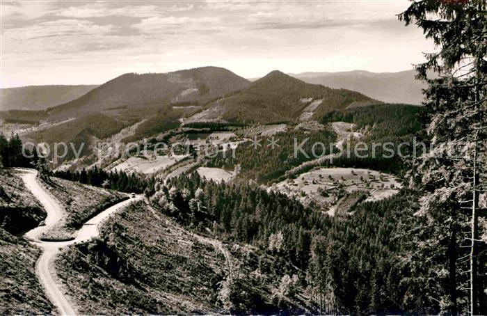 Bad Griesbach Schwarzwald  Schwarzwaldhochstrasse Kniebis Blick ins Renchtal