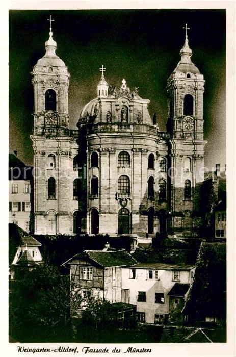 Altdorf Weingarten Fassade des Muensters
