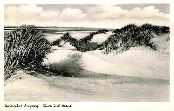 Langeoog Nordseebad Duenen und Strand