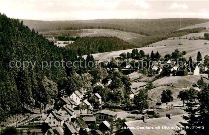 Altenau Harz Panorama Blick auf den Bruchberg