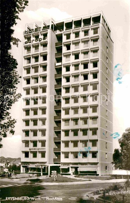 Ravensburg Wuerttemberg Hochhaus Hotel Europa