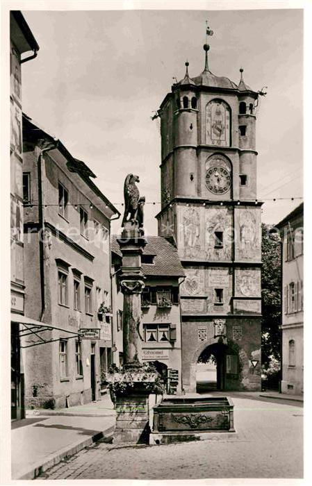Wangen Allgaeu Ravensburger Tor Brunnen