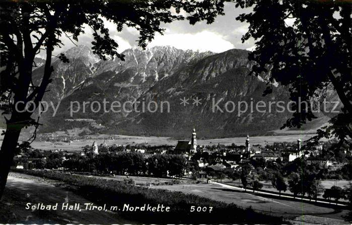 Hall Tirol Panorama Solbad mit Nordkette