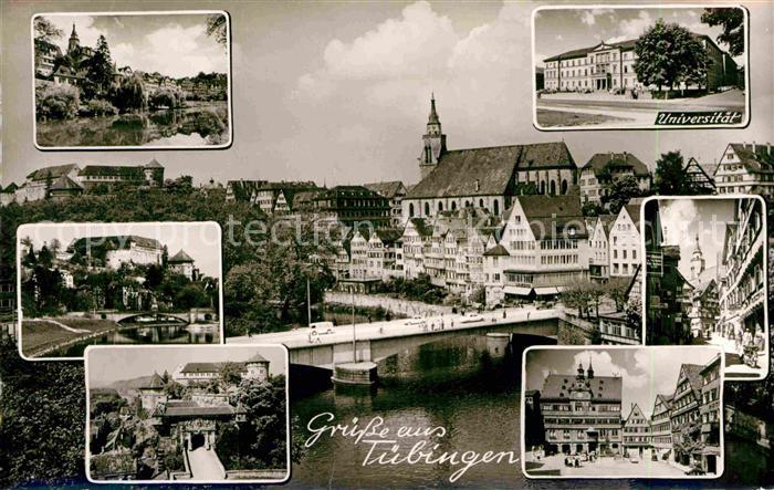 TueBINGEN BW Teilansichten Universitaetsstadt Neckar Bruecke Kirche